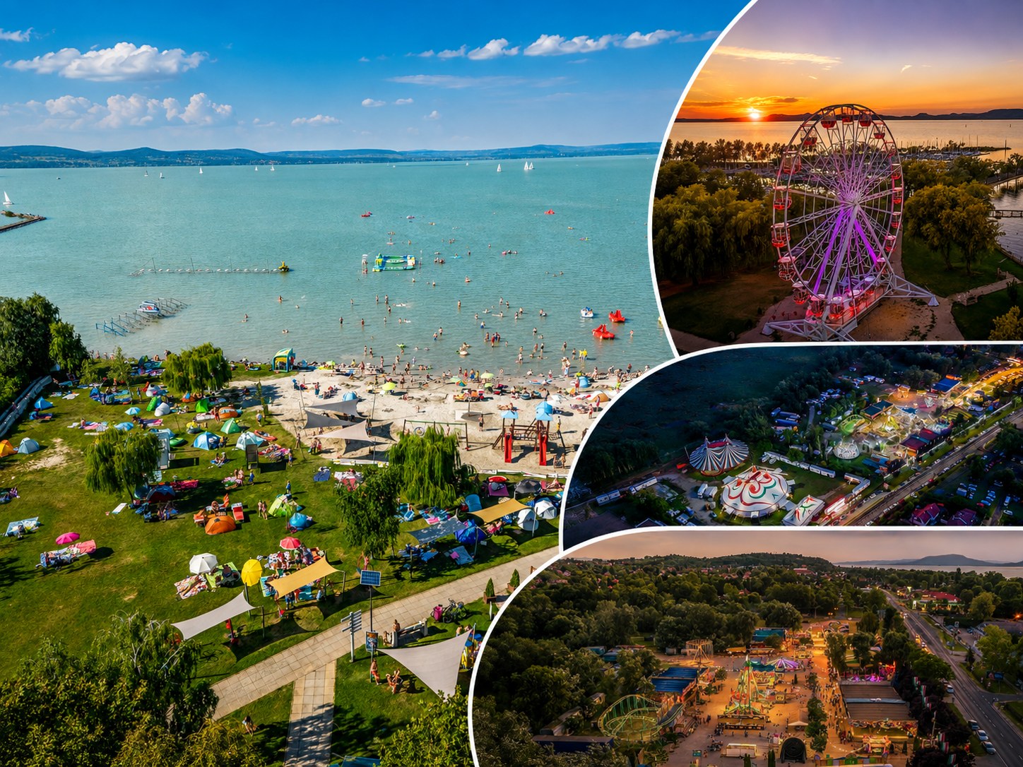 Balaton-Impressionen: Strand, Riesenrad und Sommerangebote